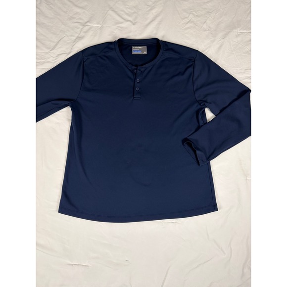 Twillory Other - Twillory Performance Henley Shirt Mens XL Navy Blue Long Sleeve Athletic Top